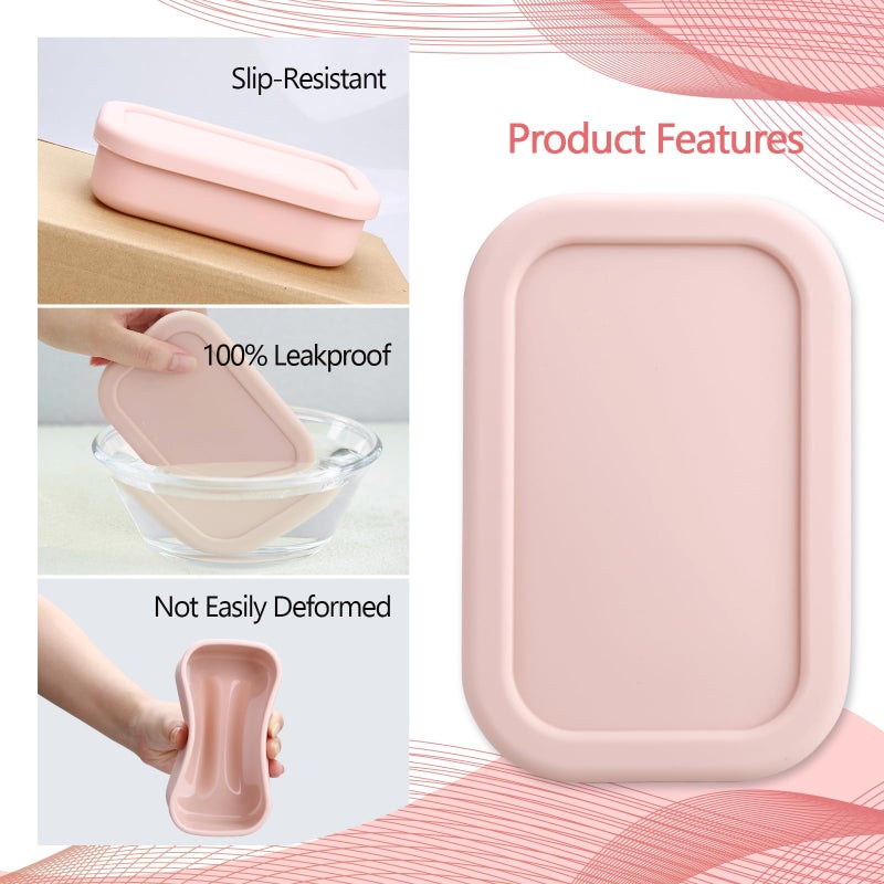 PUTING Large Travel Soap Case Leak Proof  Silicone Shampoo Bar Holder  Soap Container with Draining Layer  Slip-Resistant Portable Bar Soap Holder for Shower  Bathroom  Gym  Camping(Pink) - Image 3